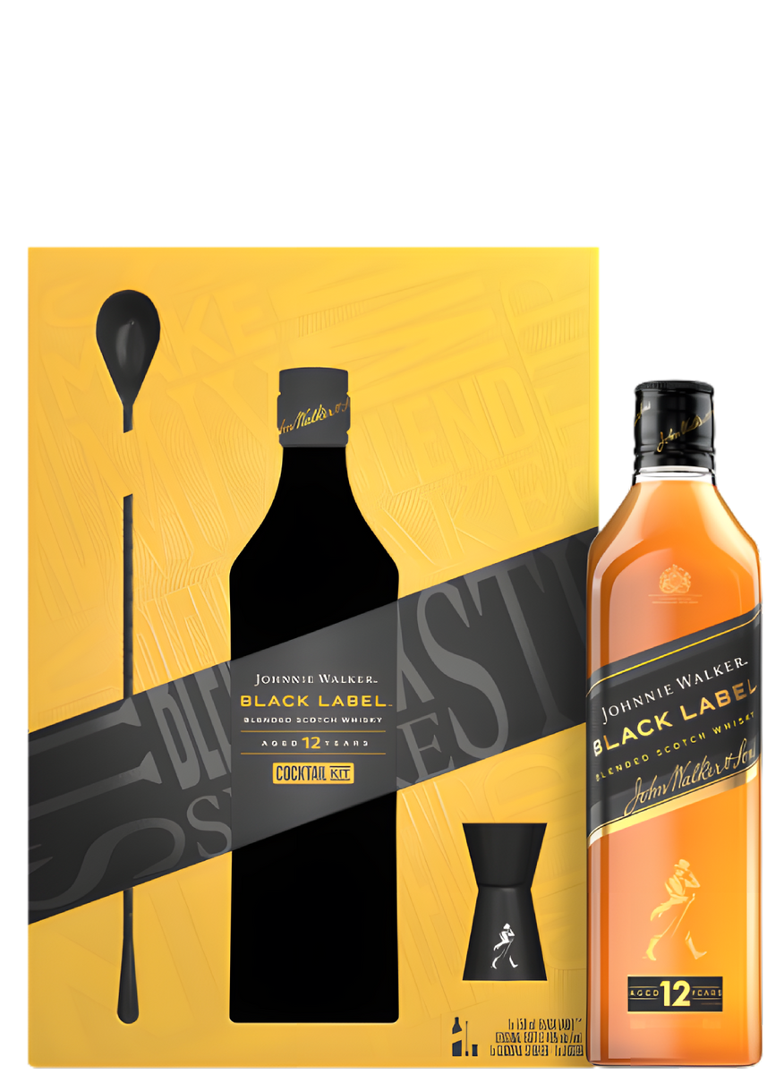 JOHNNIE WALKER BLACK LABEL W/ SPOON & JIGGER GIFT SET – Creekville