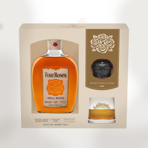 FOUR ROSES SMALL BATCH BOURBON W/ ROSE ICE MOLDS GIFT SET