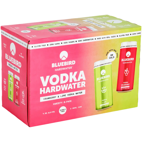 BLUEBIRD HARDWATER VODKA VARIETY