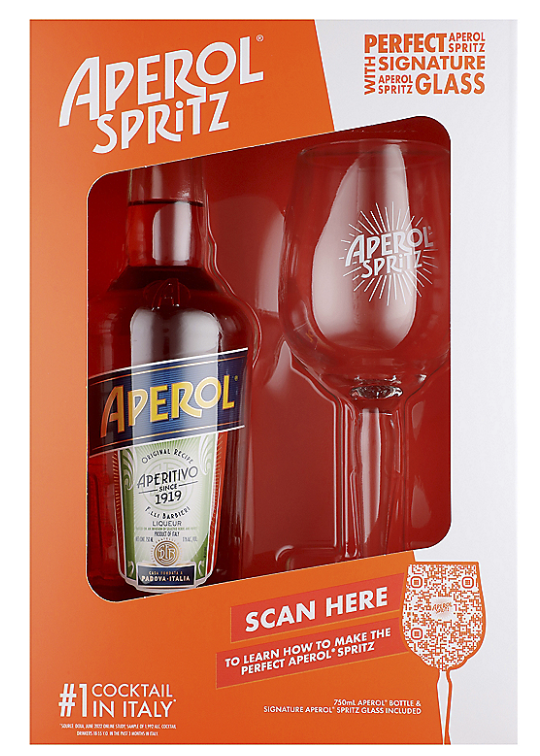 APEROL W/ SPRITZ GLASS GIFT SET