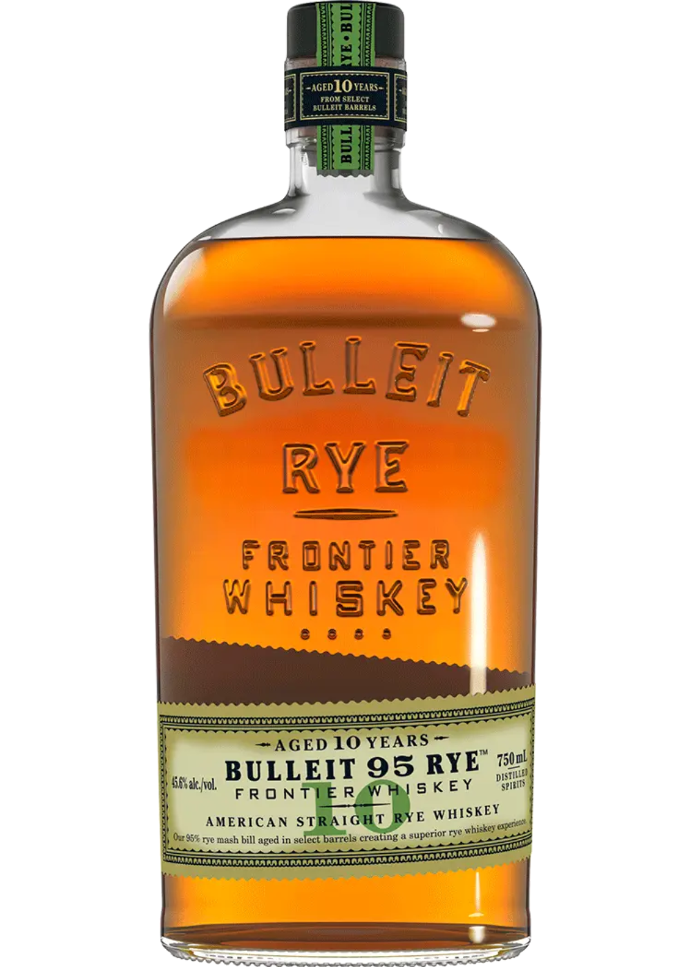 BULLEIT RYE WHISKEY 10 YEAR