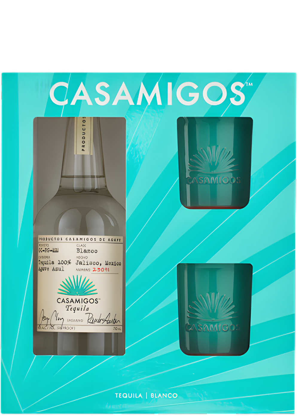 CASAMIGOS BLANCO W/ 2 TUMBLER GIFT SET