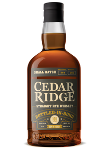 CEDAR RIDGE BOTTLED-IN-BOND RYE WHISKEY