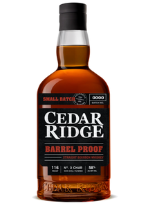 CEDAR RIDGE IOWA STRAIGHT BOURBON BARREL PROOF