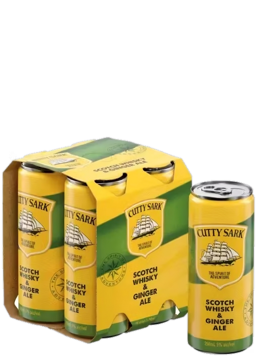 CUTTY SARK SCOTCH WHISKY & GINGER ALE