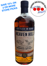 Load image into Gallery viewer, HEAVEN HILL 7 YEAR BOTTLED IN BOND SINGLE BARREL
