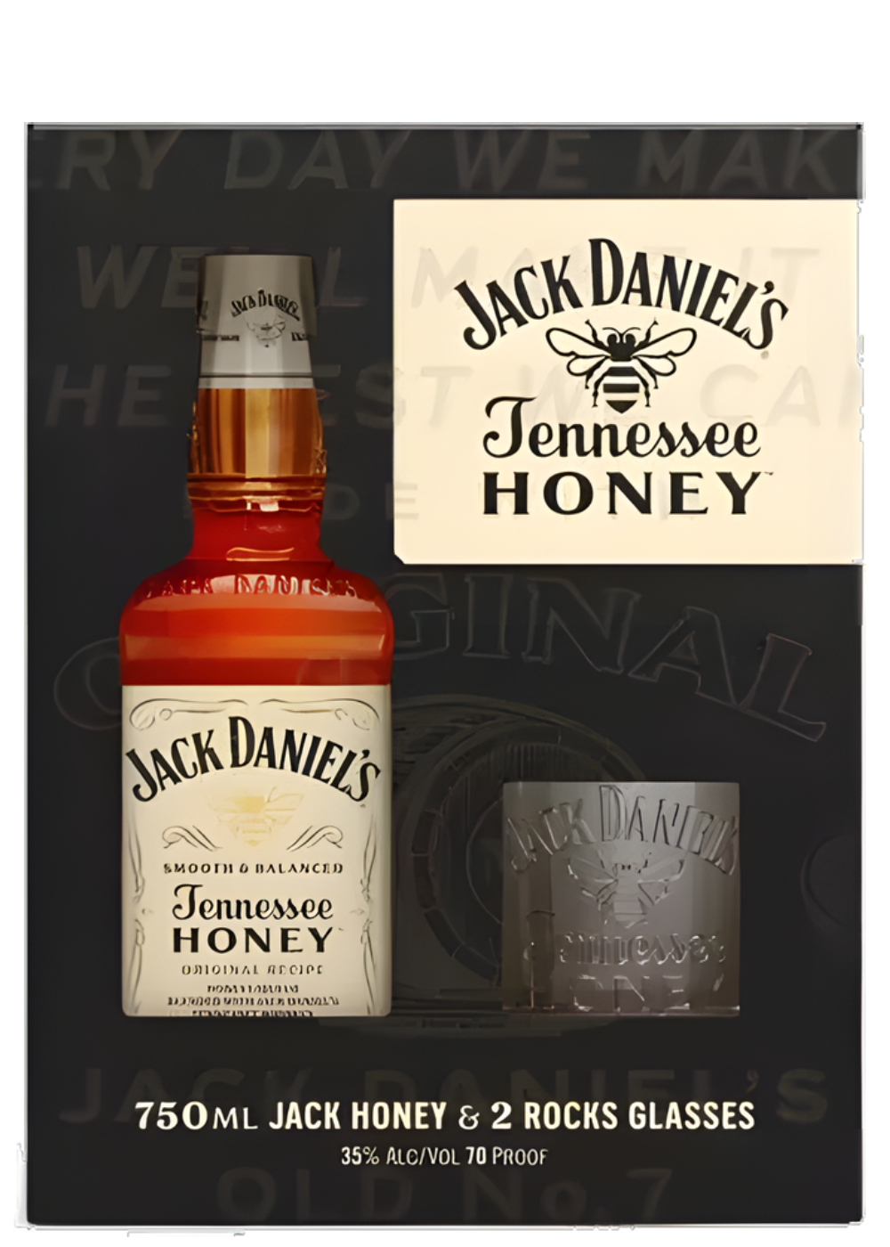 JACK DANIELS TENNESSEE HONEY W/ 2 GLASSES