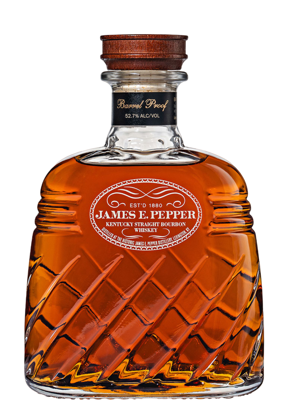 JAMES E. PEPPER BARREL PROOF DECANTER