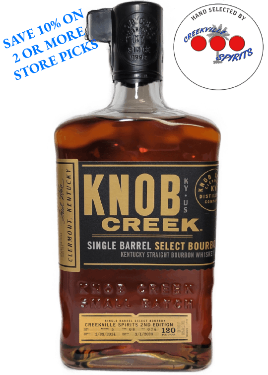 KNOB CREEK SINGLE BARREL SELECT CREEKVILLE SPIRITS 2ND EDITION