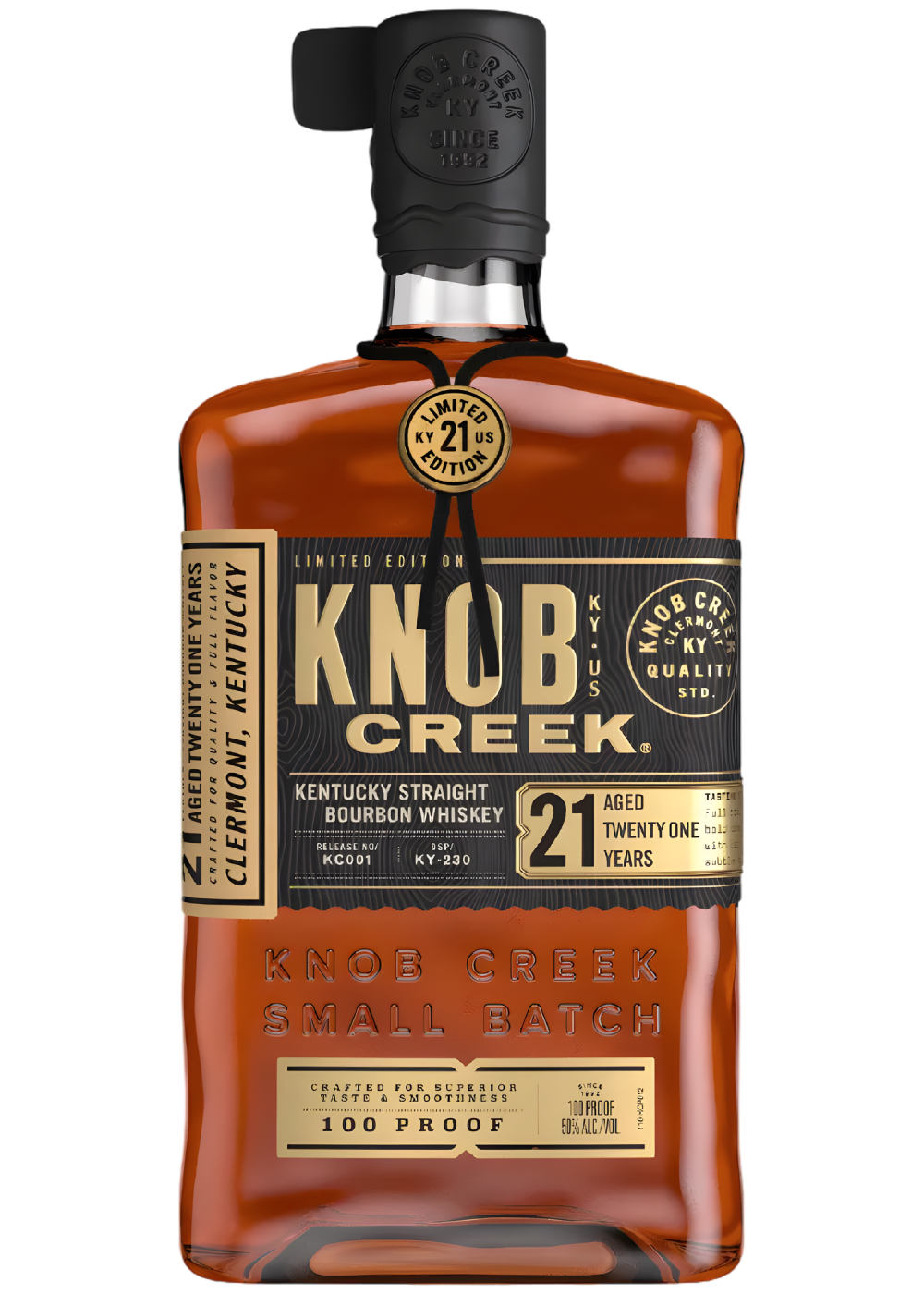 KNOB CREEK BOURBON WHISKEY 21 YEAR