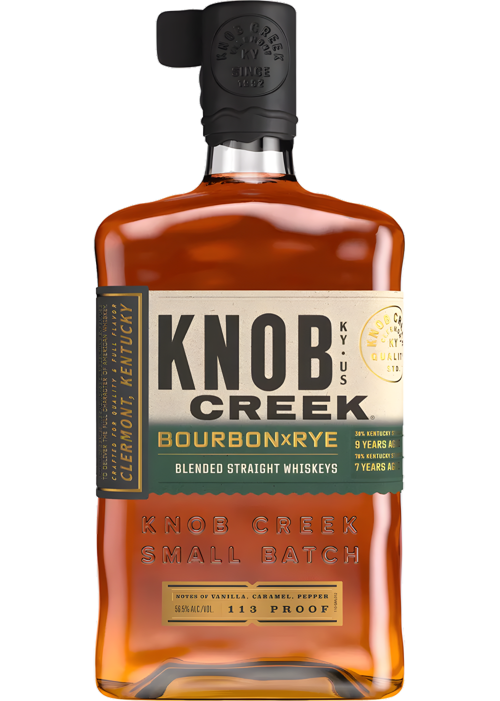 KNOB CREEK BOURBON X RYE BLENDED STRAIGHT WHISKEYS