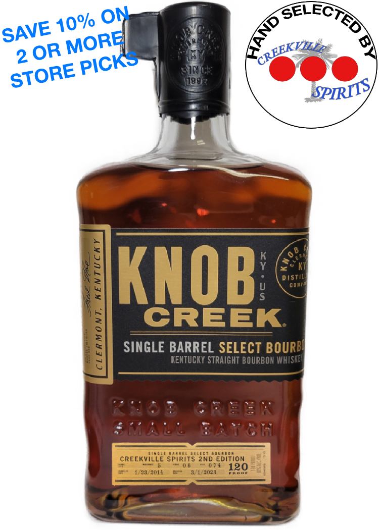 KNOB CREEK SINGLE BARREL SELECT CREEKVILLE SPIRITS 2ND EDITION