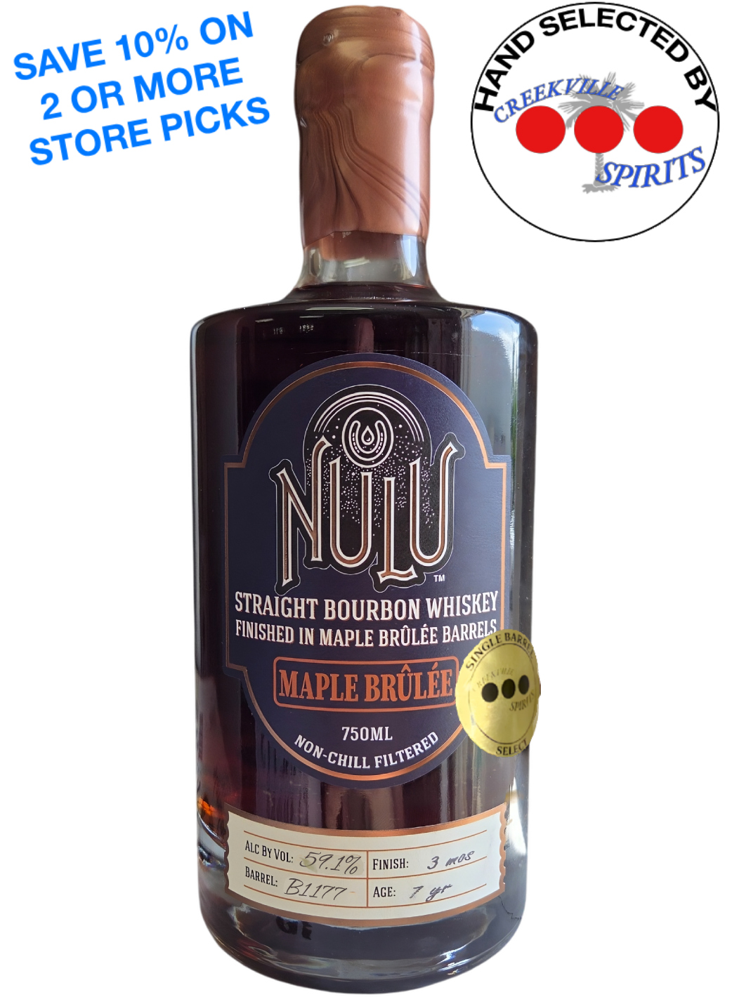 NULU MAPLE BRULEE CREEKVILLE SPIRITS SINGLE BARREL