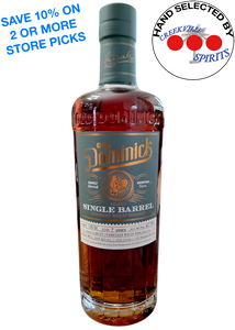 OLD DOMINICK WHEAT WHISKEY CREEKVILLE SINGLE BARREL