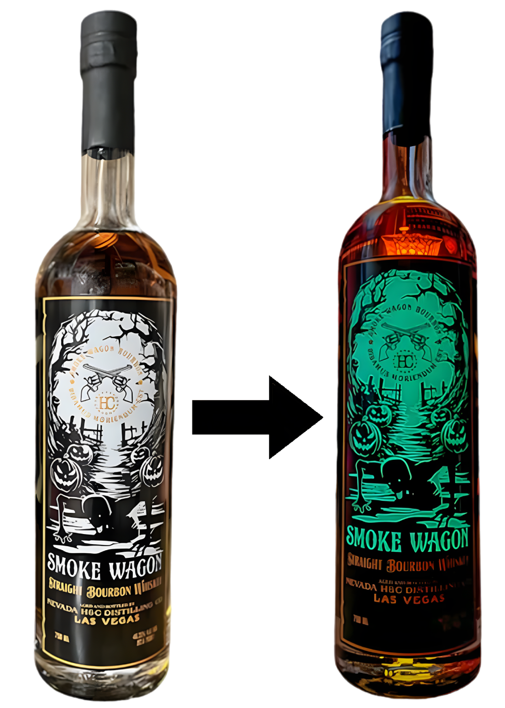 SMOKE WAGON STRAIGHT BOURBON WHISKEY HALLOWEEN EDITION 2024