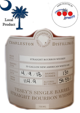 Load image into Gallery viewer, VESEY&#39;S CREEKVILLE SINGLE BARREL CASK STRENGTH
