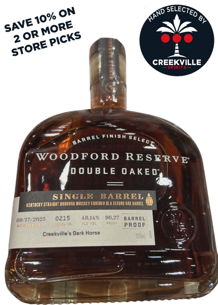 WOODFORD RESERVE DOUBLE OAKED SINGLE BARREL BARREL PROOF