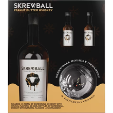 Load image into Gallery viewer, SKREWBALL PEANUT BUTTER WHISKEY W/ 2 50ml &amp; DRINKING ORNAMENT
