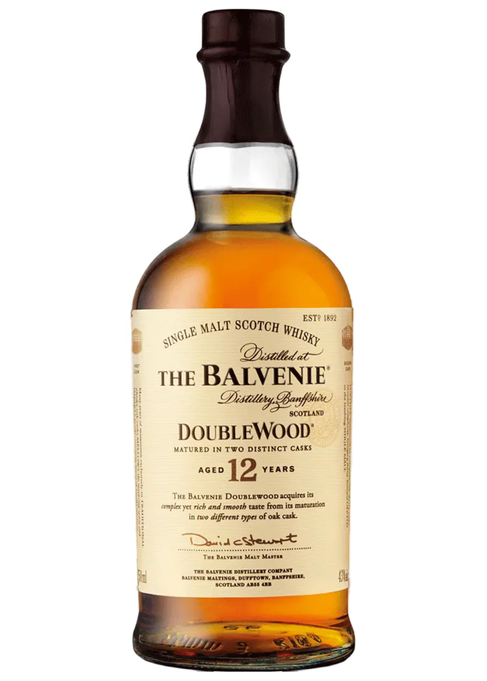 BALVENIE SCOTCH 12 YEAR DOUBLEWOOD