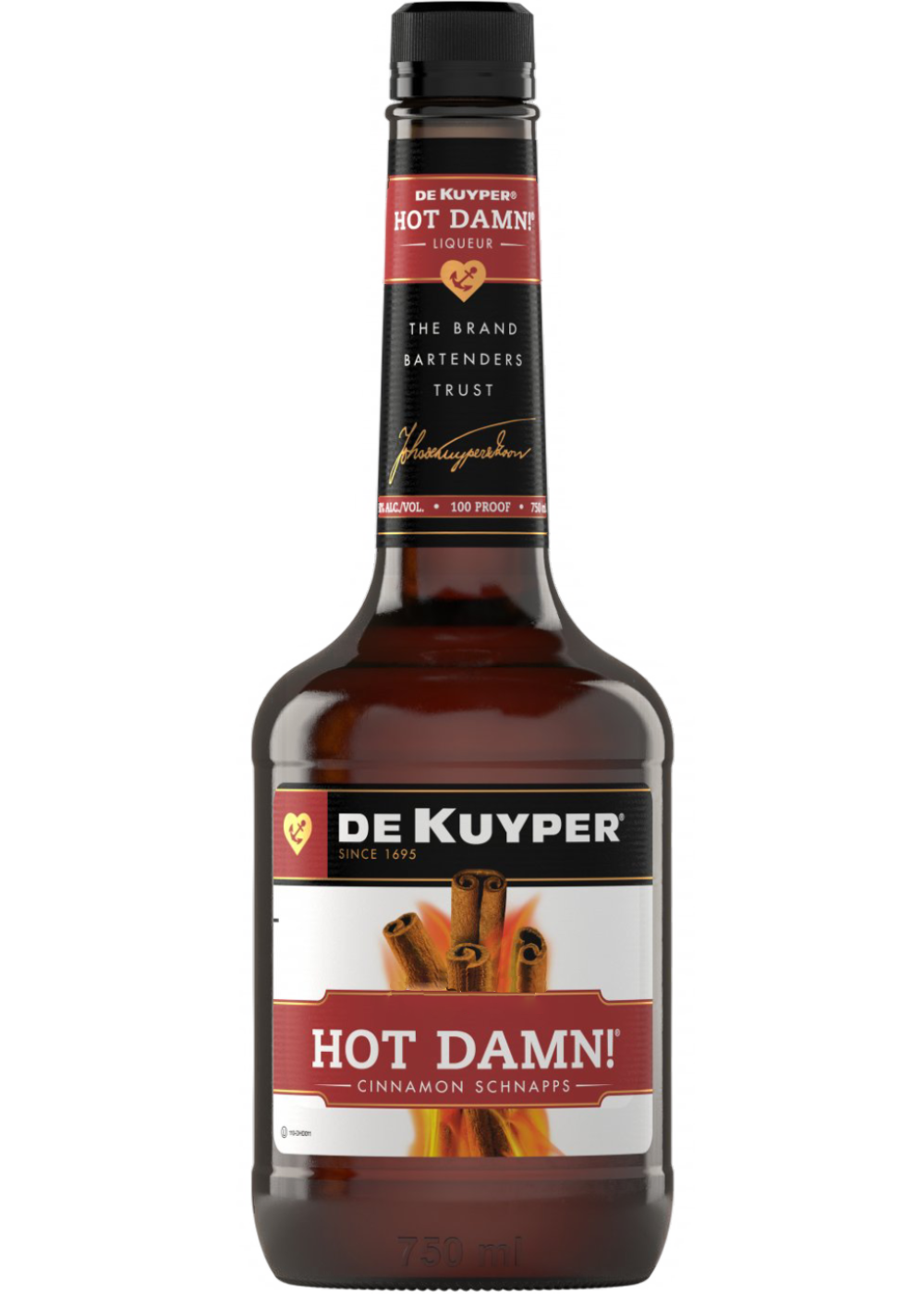 DEKUYPER HOT DAMN! CINNAMON SCHNAPPS LIQUEUR