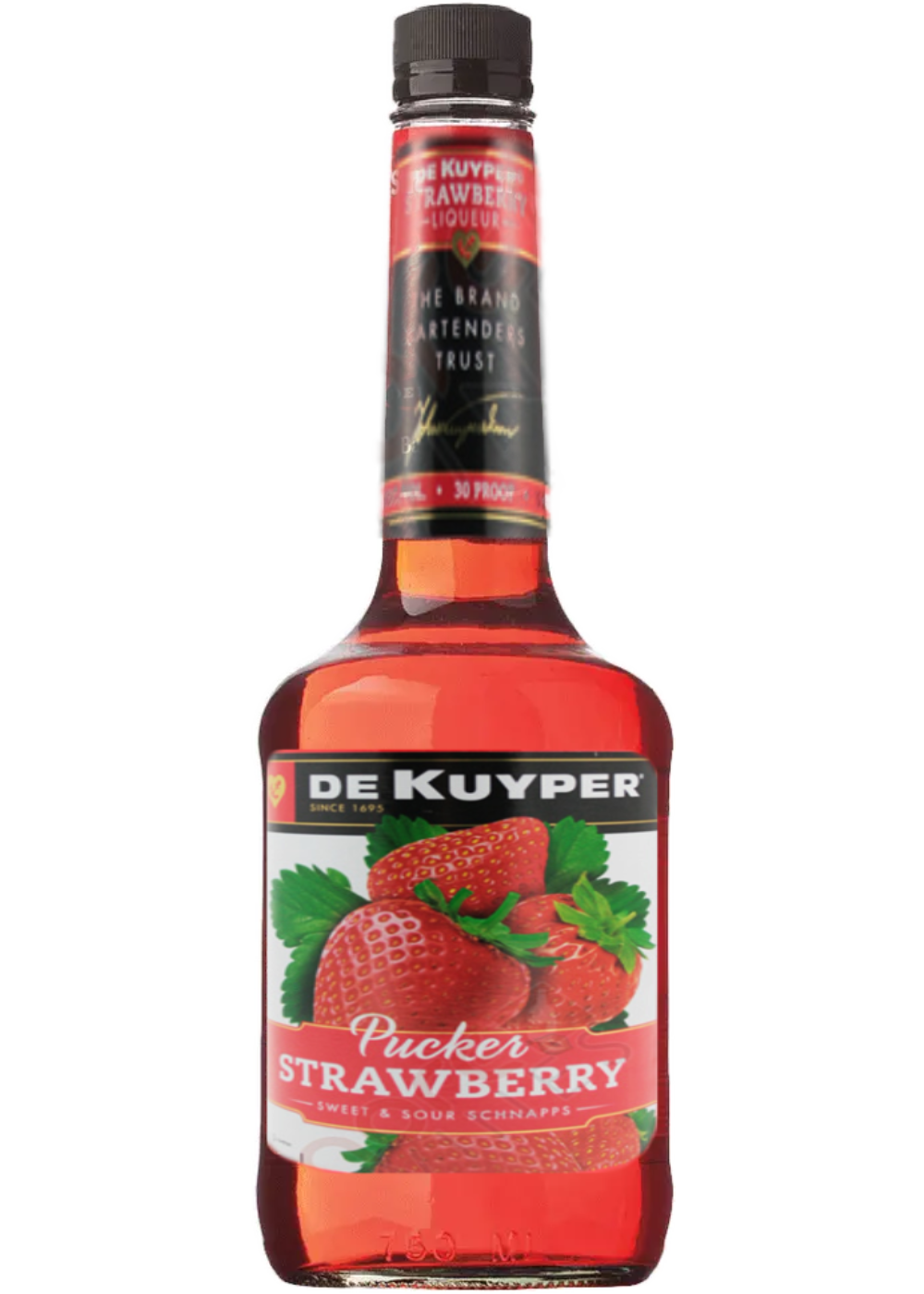 DEKUYPER STRAWBERRY PUCKER SCHNAPPS LIQUEUR