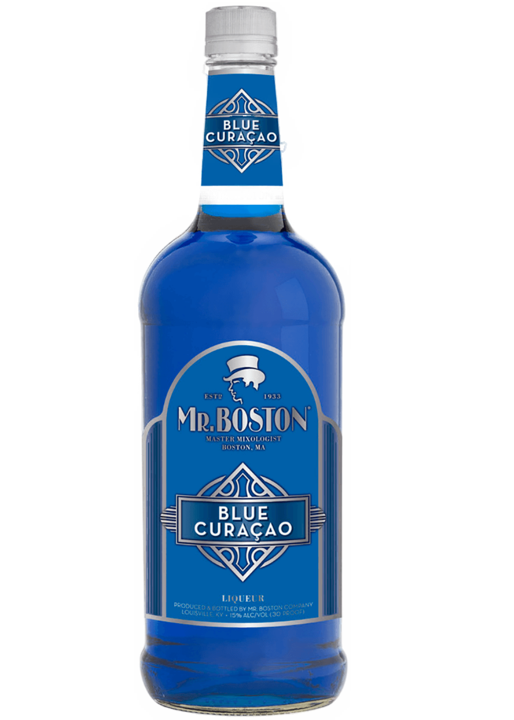 MR BOSTON BLUE CURACAO LIQUEUR