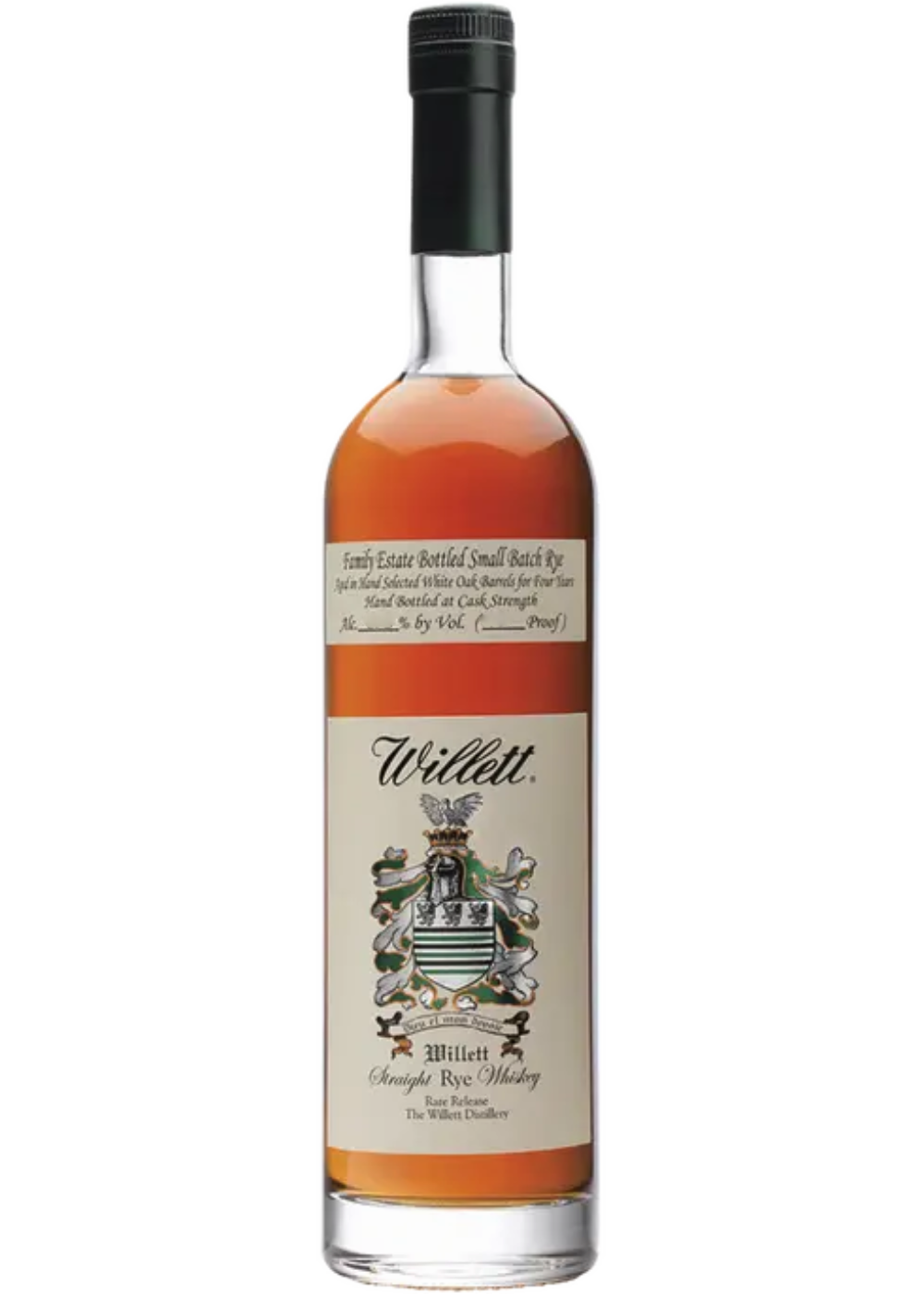 WILLETT ESTATE STRAIGHT RYE WHISKEY 4 YEAR